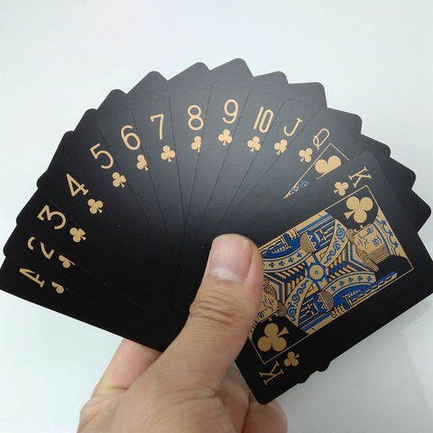 Карты для покера, водонепроницаемые карты для покера из ПВХ, пластиковые прозрачные игровые складские карты, устойчивые к креативному подарку, долговечные покерные карты 55 шт./д ► Фото 1/6