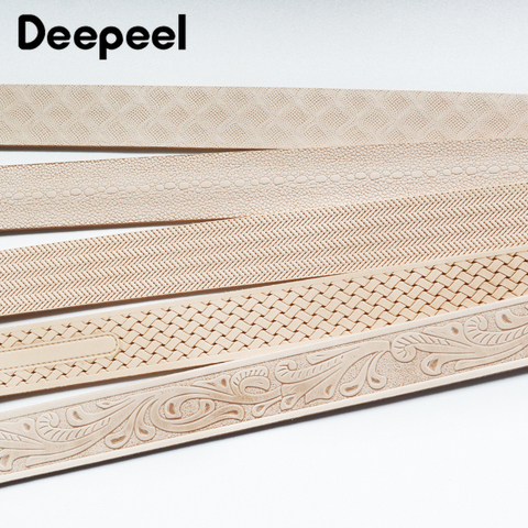 Deepeel 1 шт. 3,8 см * 110 120 см мужской рельефный ремень из коровьей кожи с первым слоем Пряжка ремешок Сделай Сам кожаные аксессуары ручной работы ► Фото 1/6