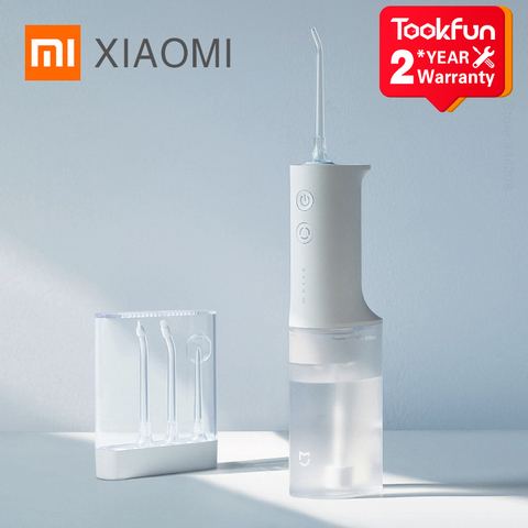 Портативный ирригатор для полости рта XIAOMI MIJIA MEO701, Стоматологический Ирригатор, Стоматологический Ирригатор, водный Флоссер для зубов, средство для чистки зубов, waterpulse, 200 мл, 1400/мин ► Фото 1/6