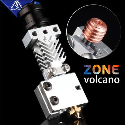 3D-принтер Mellow NF Zone-нагревательный блок Volcano Kit E3D V6 J-head Hotend с охлаждающим вентилятором для экструдера Bowden V6 Volcano Nozzle ► Фото 1/6
