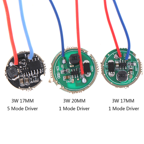1 шт. 3 Вт светодиодный драйвер 17 мм/20 мм 1,2-3,6 В постоянного тока (1 режим) 12 В постоянного тока (5 режимов) Светодиодный драйвер фонарика ► Фото 1/6