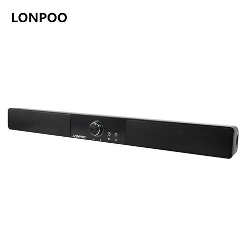 LONPOO Bluetooth-колонка, 10 Вт, USB-Колонка для компьютеров, ноутбуков, ПК, iPhone, звуковая панель, AUX, Bluetooth-колонки ► Фото 1/6