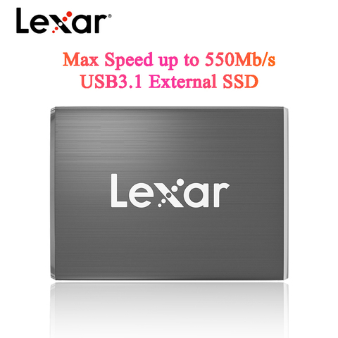 Lexar высокоскоростной внешний SSD Lexar портативный 512 ГБ Type-C USB 3,1 внешний твердотельный накопитель для планшетного компьютера, ноутбука ► Фото 1/6