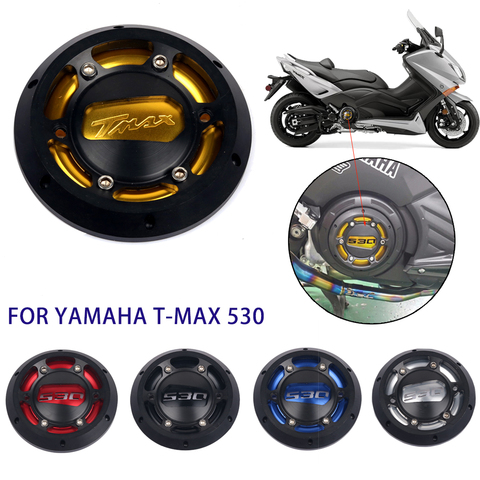 Новый мотоцикл TMAX крышка статора двигателя CNC Защитная крышка двигателя протектор для Yamaha T-max 530 2012-2015 TMAX 500 2008-2011 ► Фото 1/6