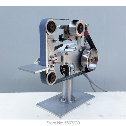 Ленточная машина с бесщеточным двигателем 762x25 мм, ленточная шлифовальная машинка, шлифовальная машинка, точилка, стандартное открытие фиксированного угла ► Фото 1/6