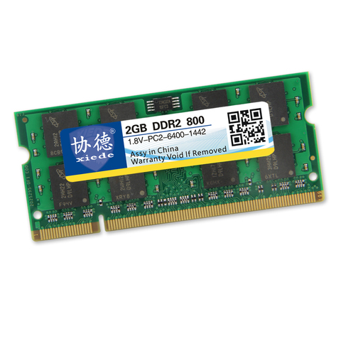 Оперативная память для ноутбука xiede DDR2 800 800 мгц 667 мгц 533 мгц 2 гб 1 гб для ноутбука SODIMM Memoria совместима с DDR 2 2 гб ► Фото 1/1