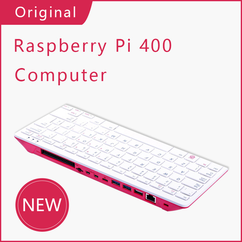 Raspberry Pi 400 персональный компьютерный набор включает в себя Питание, клавиатура, циклическая запись, SD карты, Мышь Поддержка двухъядерный HDMI 4K... ► Фото 1/6