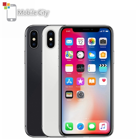 Разблокированный Apple iPhone X, 5,8-дюймовый экран, Apple A11, 4G LTE, 64 ГБ/256 Гб ПЗУ, 3 Гб ОЗУ, двойная задняя камера 12 МП, распознавание лица, мобильный телефон ► Фото 1/1