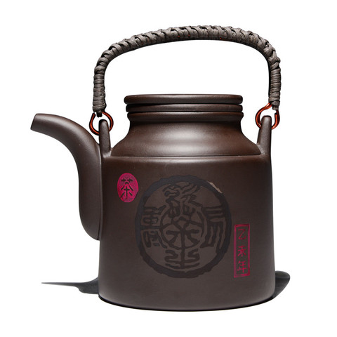 Большой емкости Yixing чайный горшок Фиолетовый Глиняный чайный горшок бытовой кунг-фу чайник с фильтром офисная чайная чашка керамический чайный набор посуда для напитков ► Фото 1/6
