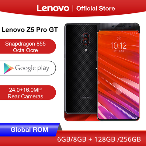 Глобальный Встроенная память lenovo Z5 Pro GT Snapdragon 855 смартфон 8 Гб Оперативная память 256 ГБ 128 Встроенная память 6,39 ''-Экран отпечатков пальцев 24MP ► Фото 1/1