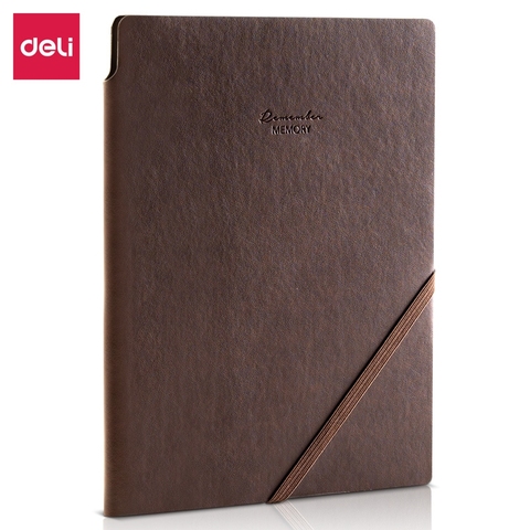 DELI 22215 кожаный блокнот планировщик Органайзер Sketchbook подарок дневник школьный офис поставка канцелярские бизнес блокноты ► Фото 1/6