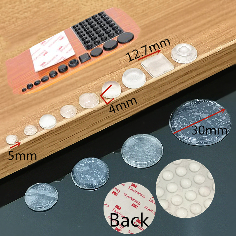 Силиконовые накладки для мебели прозрачные для дверей шкафа