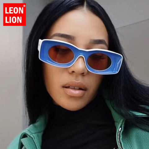 Женские квадратные солнцезащитные очки LeonLion, Винтажные Солнцезащитные очки в стиле панк, 2022 ► Фото 1/6