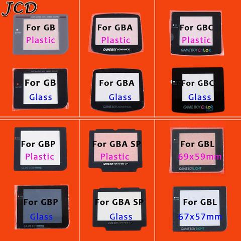 JCD пластиковые стеклянные линзы для GB/GBA/GBC/GBP/GBA SP/GBL экранные стеклянные линзы для Gameboy цветные линзы защита W/ Adhensiveparts ► Фото 1/6