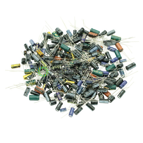 210 шт., набор конденсаторов Алюминиевый Электролитический, 25 значений, 0,1 мкФ Ф ► Фото 1/4