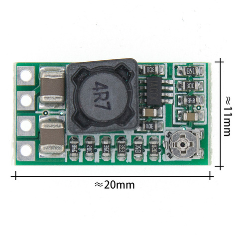 Mini DC-DC 12-24V To 5V 3A понижающий модуль питания, понижающий преобразователь напряжения, регулируемый 97.5% 1,8 V 2,5 V 3,3 V 5V 9V 12V ► Фото 1/6