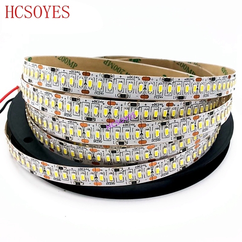 (5 м/рулоны) DC24V 3014 SMD 240 светодиодный s/m высокой яркости ip20 не водонепроницаемый светодиодный светильник гибкий ► Фото 1/1