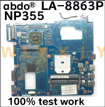 Бесплатная доставка QMLE4 LA-8863P BA59-03567A HD7600 подходит для Samsung NP355 NP355C4C NP355V5C материнская плата для ноутбука, разъем SF1 ► Фото 1/4