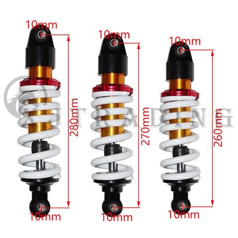 Амортизатор задний для мотоцикла, 260 мм, 270 мм, 280 мм, 10 дюймов ► Фото 1/6