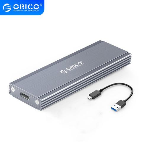 Чехол ORICO M2 SSD NGFF, алюминиевый корпус M.2 SATA SSD USB3.1 Type-C 5 Гбит/с 2230 2242 2260 2280 для жестких дисков SATA M.2 ► Фото 1/6