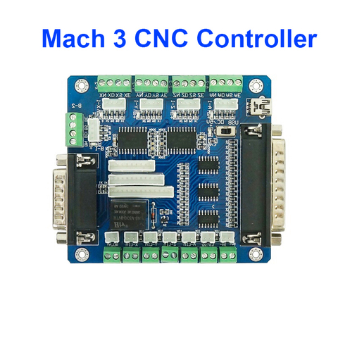 Плата контроллера ЧПУ Mach3 с 5 осями для шагового двигателя машины с интерфейсом USB ► Фото 1/6