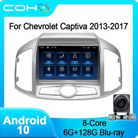 COHO для Chevrolet Captiva 2013-2017 Gps Навигация Dvd Automotivo радио Android 10,0 Восьмиядерный 6 + 128G ► Фото 1/6