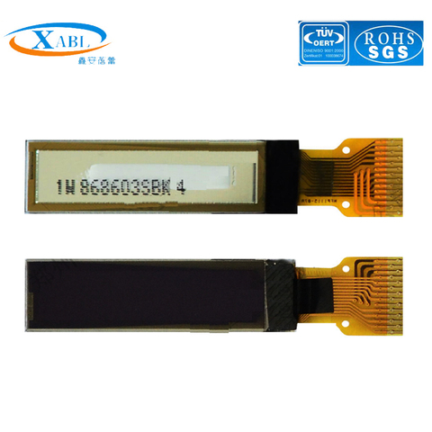 OLED-модуль XABL 0,91 дюйма, разрешение 128*32P, OLED-модуль дисплея IIC CH1115 14pin, Заводская розетка, Индивидуальный размер ► Фото 1/1