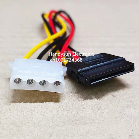 SATA 15pin Female To IDE 4pin Female Interface 15 Pin to 4 pin жесткий диск разъем шнура питания Кабель питания 30 см/40 см ► Фото 1/3