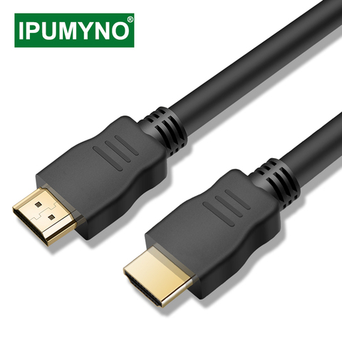 Кабель HDMI 1,4 1080P 3D позолоченный Aux кабель HD TV PS4 PC Мини проектор монитор Xbox дисплей для ТВ приставки Xiaomi DVD плеер ► Фото 1/6