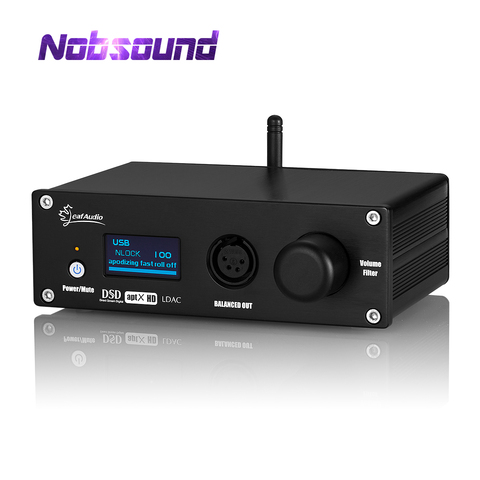 Nobsound HiFi CSR8675 Bluetooth 5,0 приемник USB DAC S/PDIF коаксиальный/TOSLINK оптический/IIS цифро-аналоговый преобразователь ► Фото 1/6