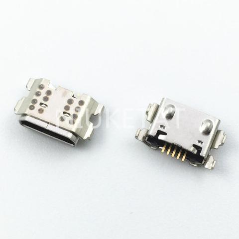 Разъем Micro USB 5Pin, 10 шт., разъем для передачи данных, задний штекер для Samsung Galaxy A01 A015 A015F/DS, разъем Mini USB ► Фото 1/1