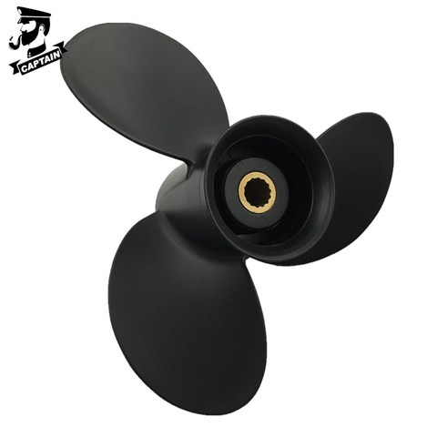 Подвесной пропеллер Captain Propeller 9,25x12 подходит для подвесных двигателей Tohatsu, 9.9hp 12hp 15hp 18hp 20hp MFS15C MFS20C MFS9.9C, 14 зубьев ► Фото 1/4