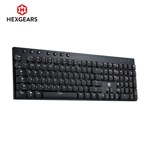 Механическая клавиатура HEXGEARS GK1701 с 108 клавишами, клавиатура Kailh шоколадный переключатель, клавиатура PBT с белой подсветкой, Проводная клавиа... ► Фото 1/6