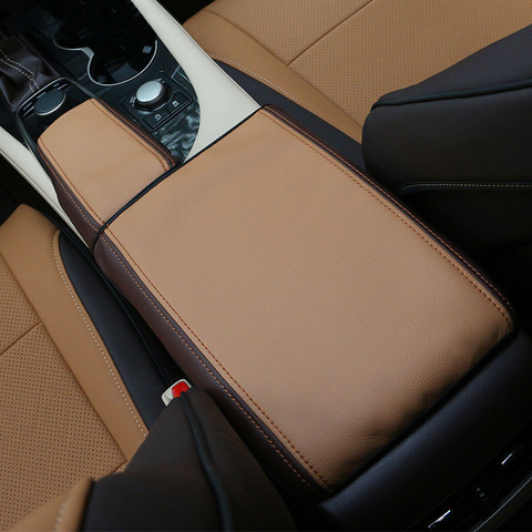 CNORICARC кожаный чехол для автомобильного подлокотника Накладка для центральной консоли чехол для хранения защитный набор для Lexus RX 200t 450h 2016 2017 ► Фото 1/5