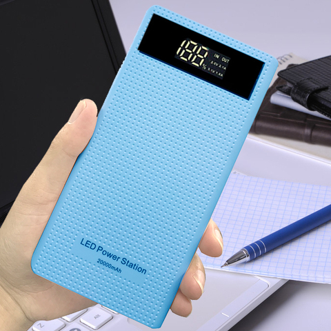 Qc 3,0 20000mAh Type-c DIY Power Bank 7*18650 аккумулятор (нет) чехол, Led Power bank Box, Quick Charge, чехол для телефона ► Фото 1/6