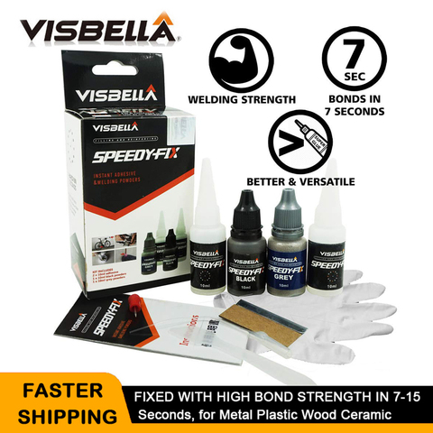 Visbella DIY Speedy Fix порошок клей пластик ремонт дерево наполнитель клей герметик Профессиональный быстрое склеивание медь Резина ► Фото 1/6