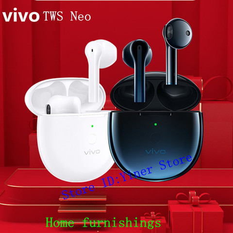 Vivo tws neo гарнитура Wireless5.2 Bluetooth гарнитура для игр Спорт Интеллектуальный Голосовое управление шумоподавление стерео Универсальный наушник ► Фото 1/6