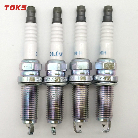 TOKS 4-6 шт 22401-1VA1C DILKAR7D11H двойная иридиевая Свеча зажигания для Nissan Rogue 2.0L 2017 X-TRAIL двигатель QASHQAI MR20DD MR20DE ► Фото 1/4