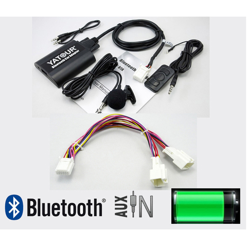 Автомобильный Bluetooth адаптер Yatour BTA для Lexus Toyota Scion 2003-2013 с y-кабелем, смартфоном, громкой связью, A2DP музыкой и пультом дистанционного управлени... ► Фото 1/6