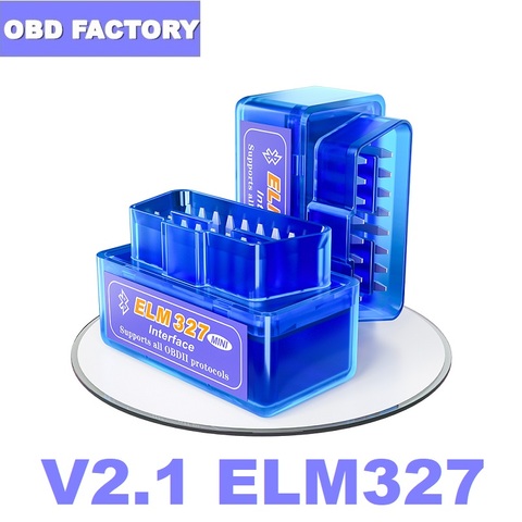 ELM 327 Bluetooth V2.1 ELM327 OBD2 сканер ELM 327 OBD2 считыватель кодов ELM327 Bluetooth адаптер ELM327 BT OBD2 ELM для Android/ПК ► Фото 1/5
