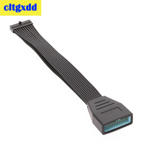 1pc материнская плата USB3.0 19Pin 20Pin Женский USB 3,0 19pin 20 контактный разъем расширения преобразования соединительный кабель ► Фото 1/6