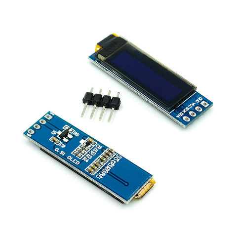 Светодиодный ЖК-дисплей 0,91 дюйма 12832 белый и синий цвета 128X32 O, светодиодный модуль 0,91 