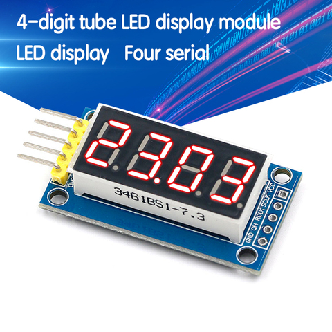 4 биты цифровой пробки светодиодный Дисплей модуль четыре серийный модуль для Arduino 595 драйвер ► Фото 1/6