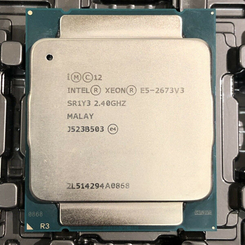 Процессор Intel Xeon E5 2673 V3 2,4 ГГц, 12 ядер, 30 м LGA2011-3, процессор E5 2673 V3, процессор ► Фото 1/1