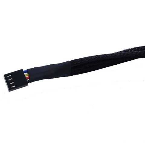4 Pin Pwm кабель вентилятора от 1 до 2/3/4 способов сплиттер черного цвета с длинными рукавами 27 см Удлинительный кабель Разъем 4Pin PWM удлинители ► Фото 1/6