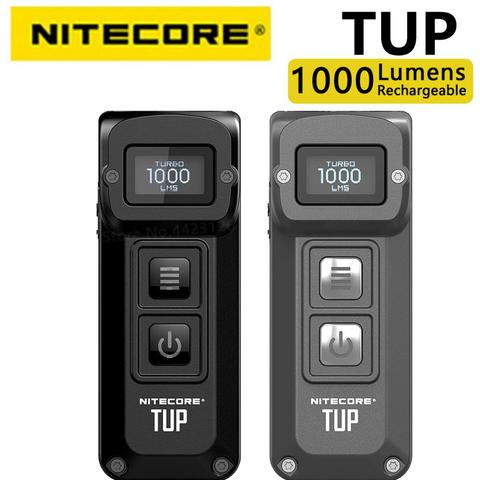 NITECORE TUP USB Перезаряжаемый мини-фонарик CREE XP-L HD V6 max 1000 LM Луч расстояние 180 м революционный Интеллектуальный фонарик EDC ► Фото 1/6