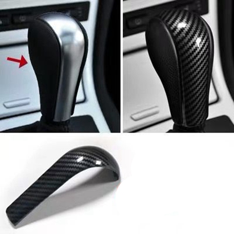 Углеродное волокно рукоятка переключения крышка в наличии для BMW 5 серия E60 X3 E83 6 серии E63 X5 E53 ► Фото 1/6