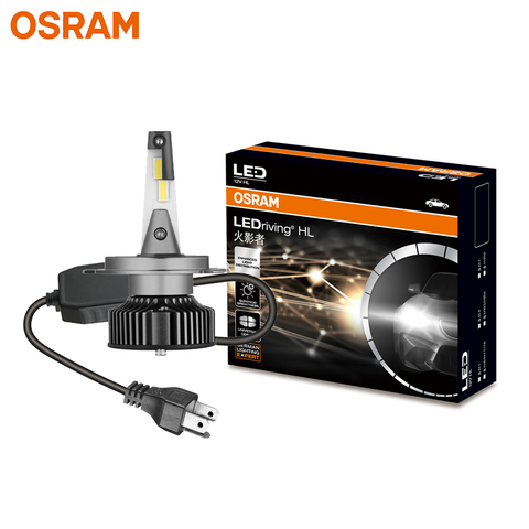 OSRAM СВЕТОДИОДНЫЙ H4 9003 HB2 12 в 25 Вт HYZ светодиодный головной фонарь Авто Hi/lo луч 6000K холодный белый лампы автомобиля оригинальные лампочки 46204CW, 2X ► Фото 1/6