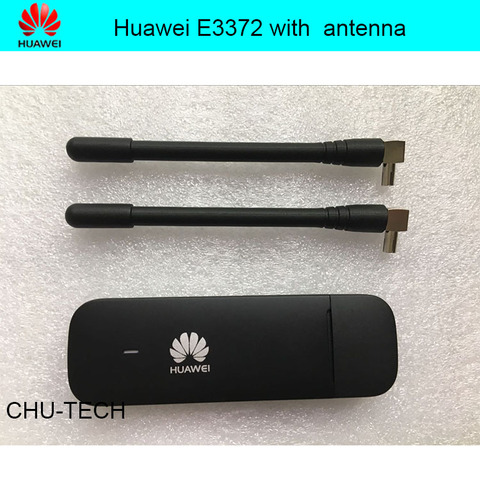 Разблокированный Huawei E3372 E3372h-153 E3372s-153 с антенной, 4G LTE Dongle, мобильный широкополосный USB-модем, 4G LTE модем ► Фото 1/6