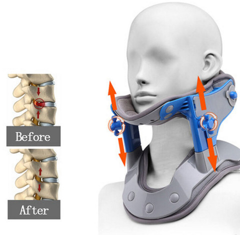 Новый Электрический инфракрасный нагревательный шейный Тяговый шейный позвоночник Поддержка горячего сжатия трактор Растяжка воротник Бандаж облегчение боли ► Фото 1/1